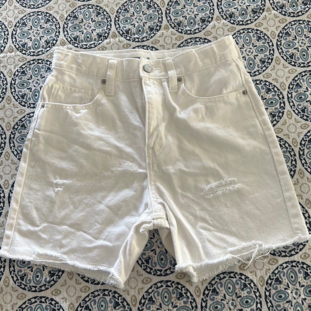 Girls White Shorts - not too short!!